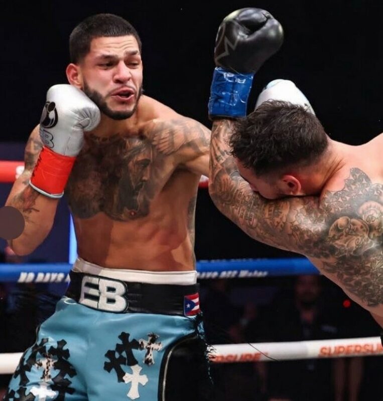 Edgar Berlanga tire une balle au corps sur Steven Butler alors qu'il portait un caleçon non Zuffa lors de ses débuts en Zuffa Boxing à New York