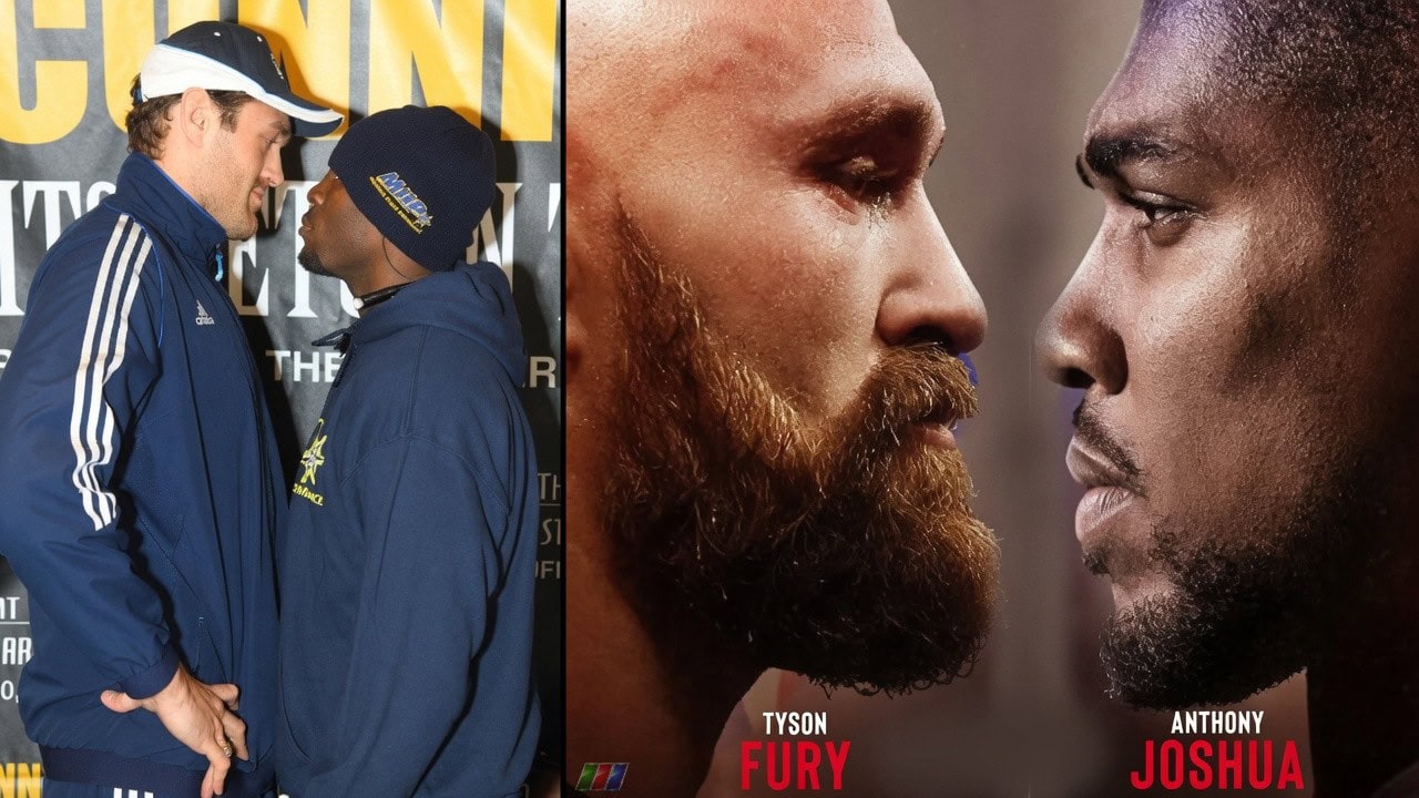 Steve Cunningham faces Tyson Fury alongside a Fury vs Anthony Joshua fight graphic