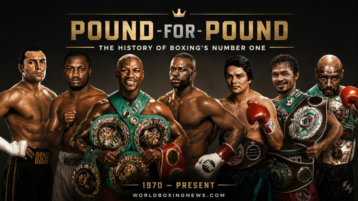 Pound for Pound History from 1970 image of legendary boxers