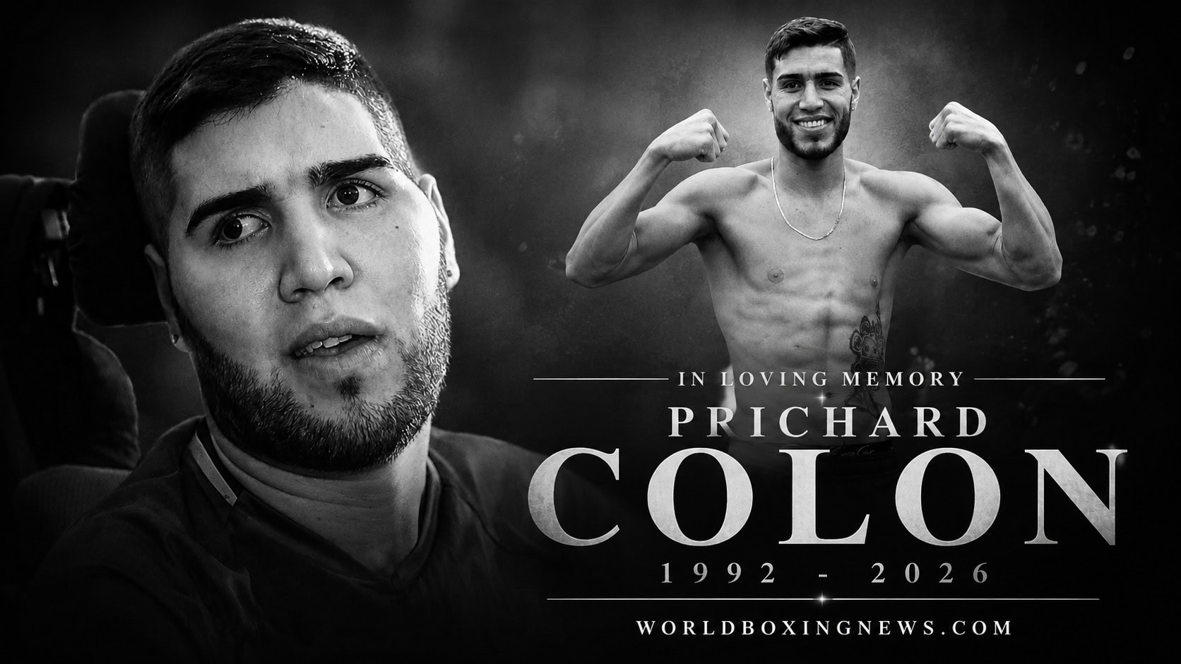 Prichard Colón memorial tribute honoring the Puerto Rican boxer following his death at 33