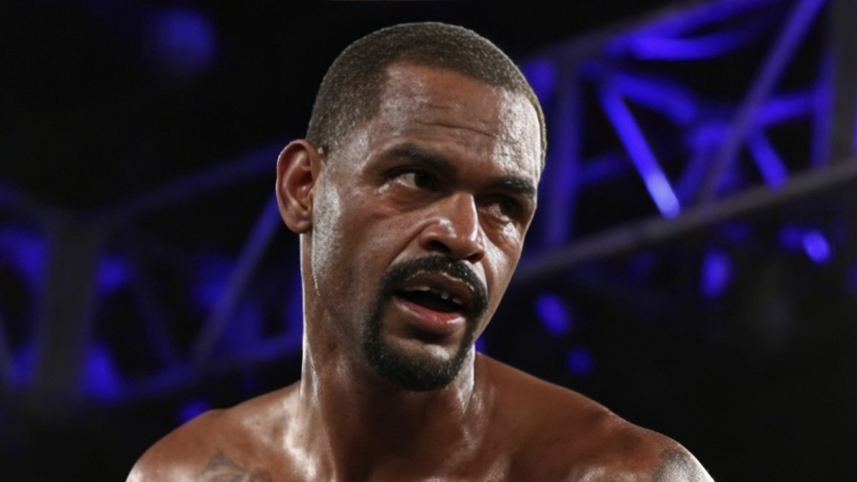 Terrel Williams following a professional boxing fight before his 2019 retirement