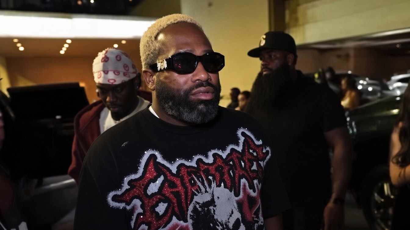 Adrien Broner during his livestream in Atlanta following his hospitalization