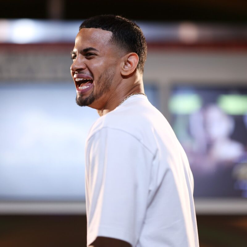 Rolly Romero à l'entraînement MGM Grand avant le combat pour le titre des poids welters de Teofimo Lopez