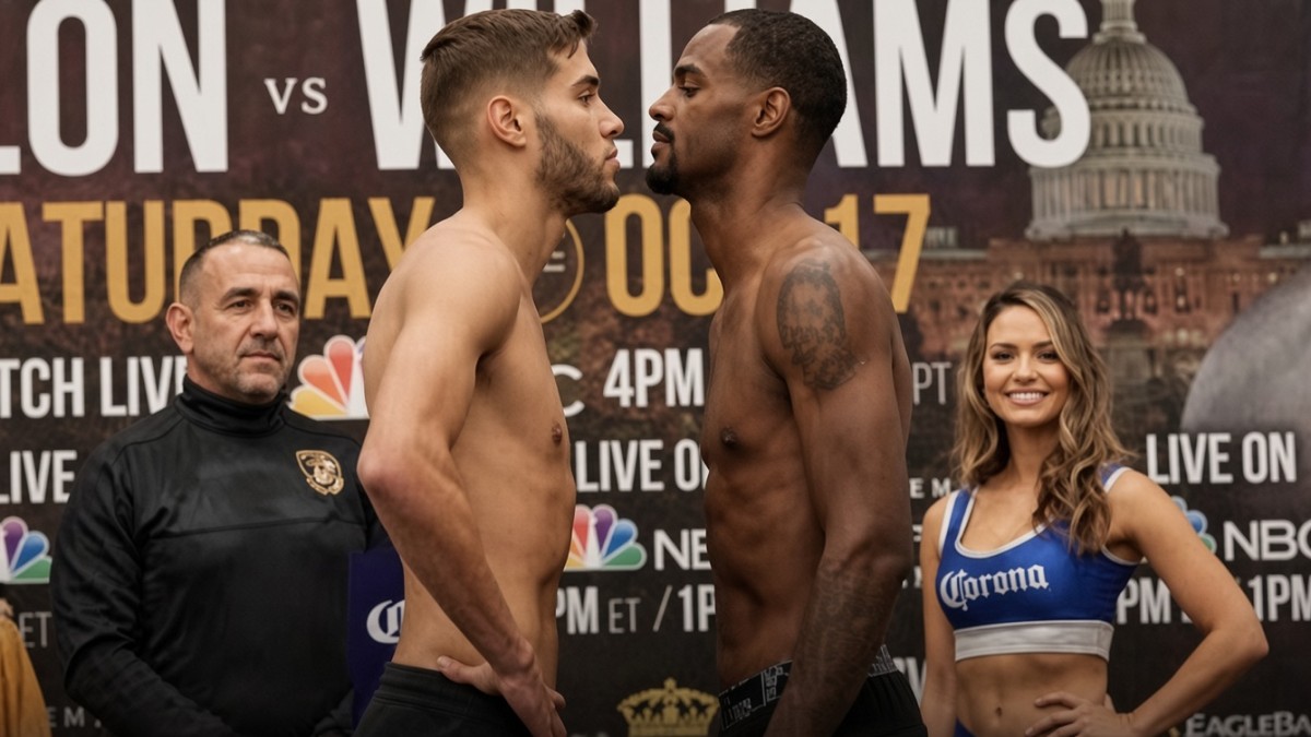 Prichard Colón and Terrel Williams face off ahead of their 2015 fight in Virginia