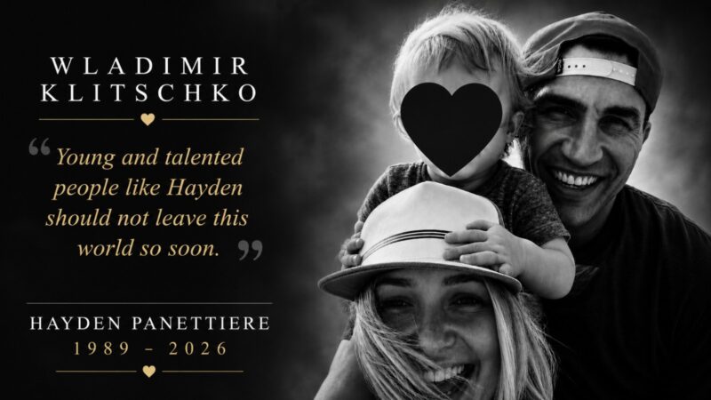 Wladimir Klitschko rend hommage à Hayden Panettiere après son décès à 36 ans