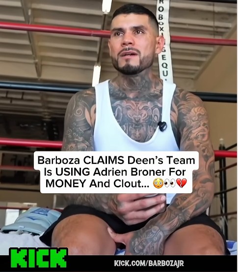 Arnold Barboza Jr. discute d'Adrien Broner lors de la diffusion en direct de Kick