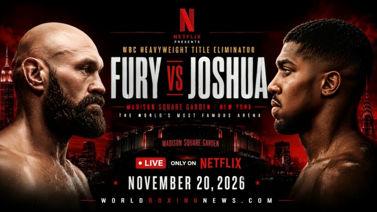 Tyson Fury vs Anthony Joshua November 20 Madison Square Garden New York fight graphic