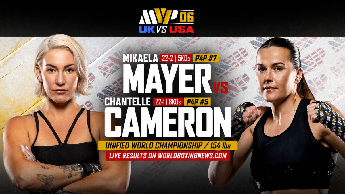 Mikaela Mayer vs Chantelle Cameron live results