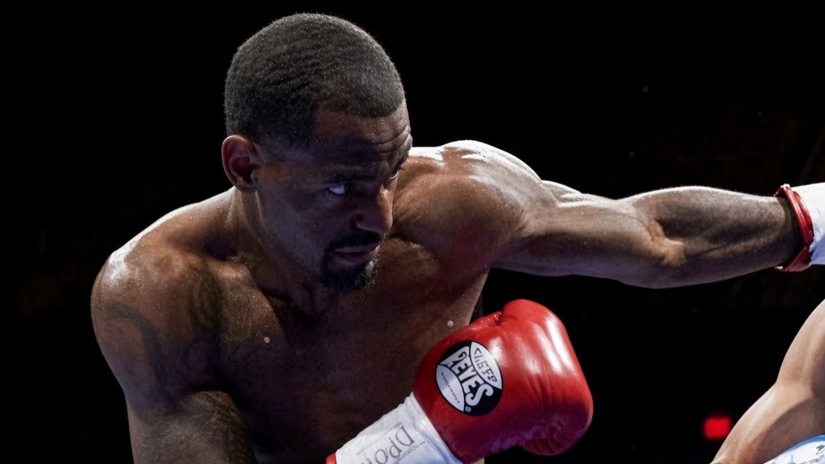 Terrel Williams in action during his professional boxing career