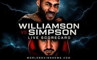 Troy Williamson contre Callum Simpson Tableau de bord en direct