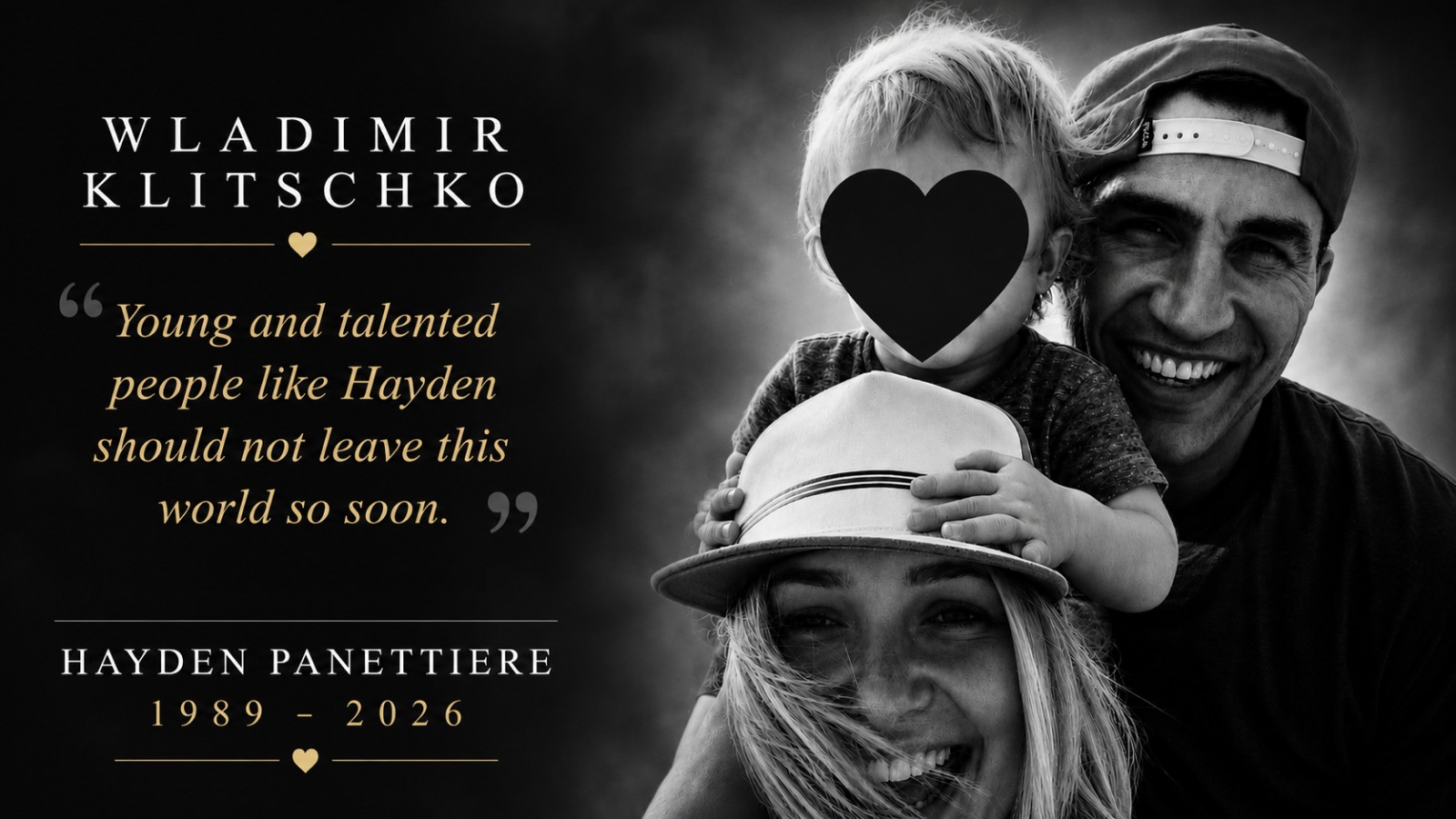 Wladimir Klitschko pays tribute to Hayden Panettiere following her death at 36