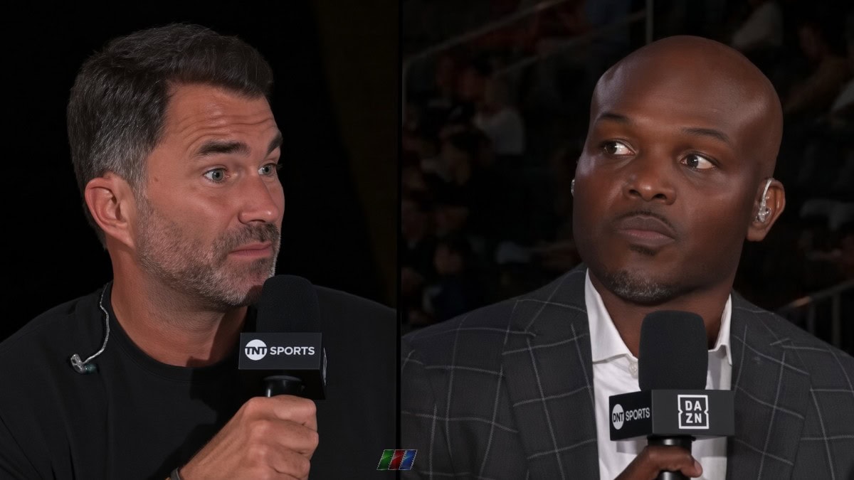 Eddie Hearn and Tim Bradley discuss the Tyson Fury vs Anthony Joshua venue dispute