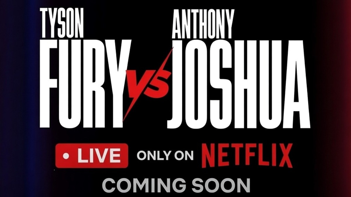 Tyson Fury vs Anthony Joshua Netflix fight graphic