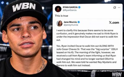Ryan Garcia admet la vérité sur la non-présentation d'Oscar De La Hoya