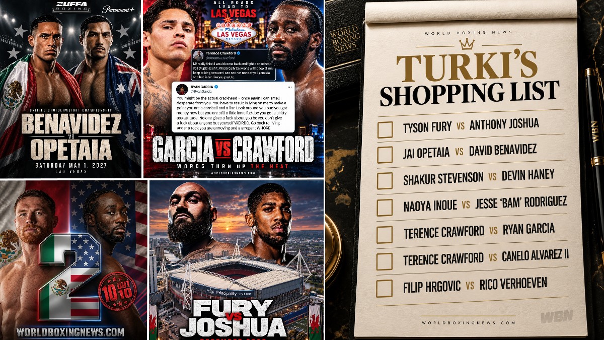 Turki Alalshikh 2026 and 2027 boxing shopping list featuring Terence Crawford fights