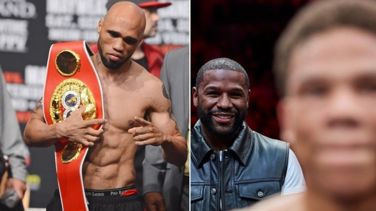 Ishe Smith with Floyd Mayweather and Curmel Moton as Smith claims Moton wants out of Mayweather Promotions