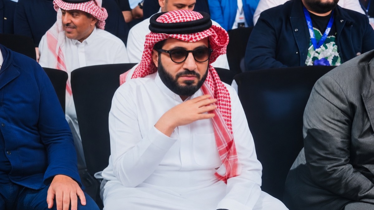 Turki Alalshikh attends a boxing event during the Saudi-backed era he launched to help fix the sport