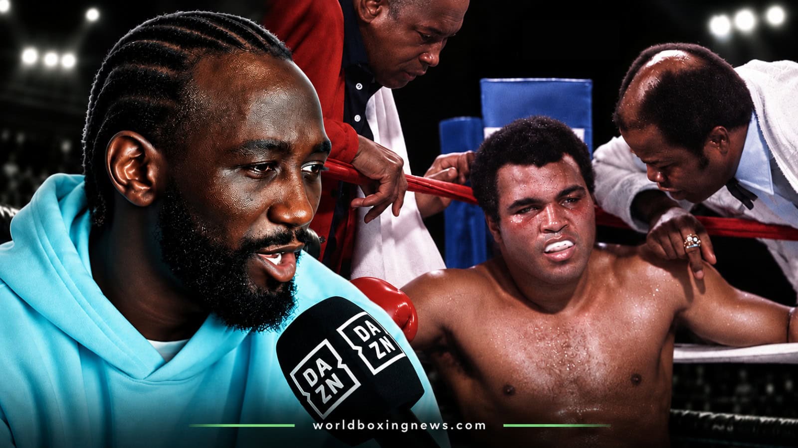 Terence Crawford alongside Muhammad Ali after controversy over Crawford