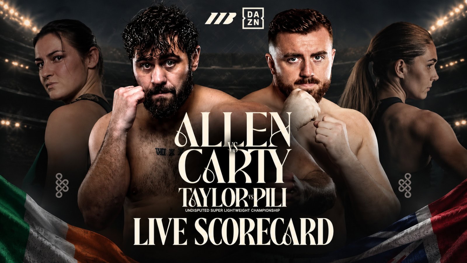 David Allen vs Thomas Carty live scorecard at Croke Park in Dublin