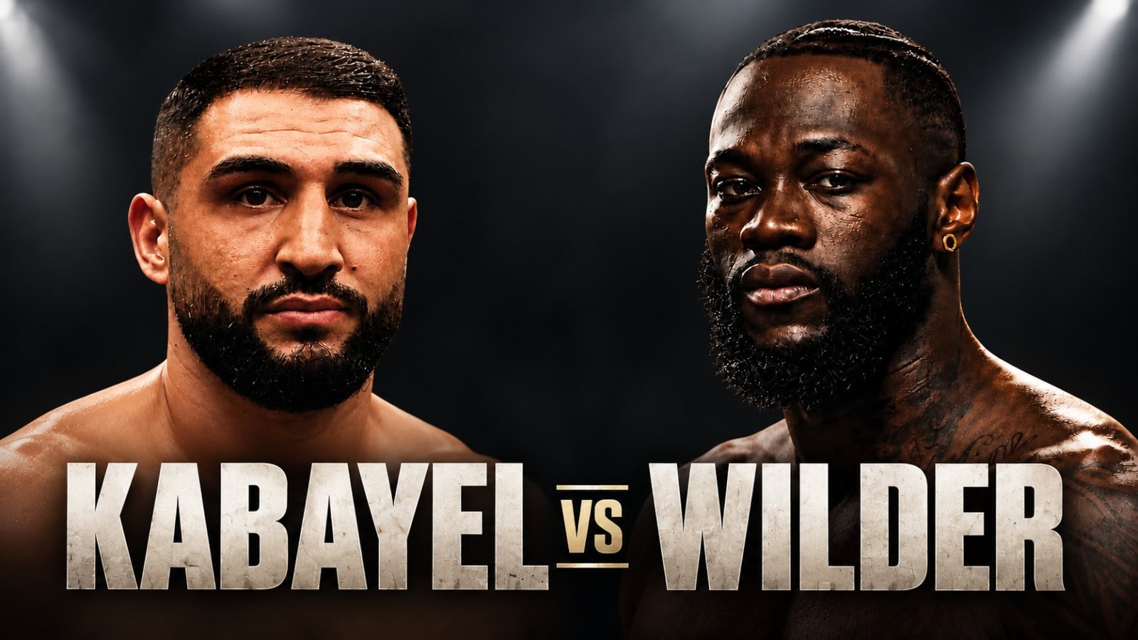 Agit Kabayel and Deontay Wilder pictured for potential WBC heavyweight title fight