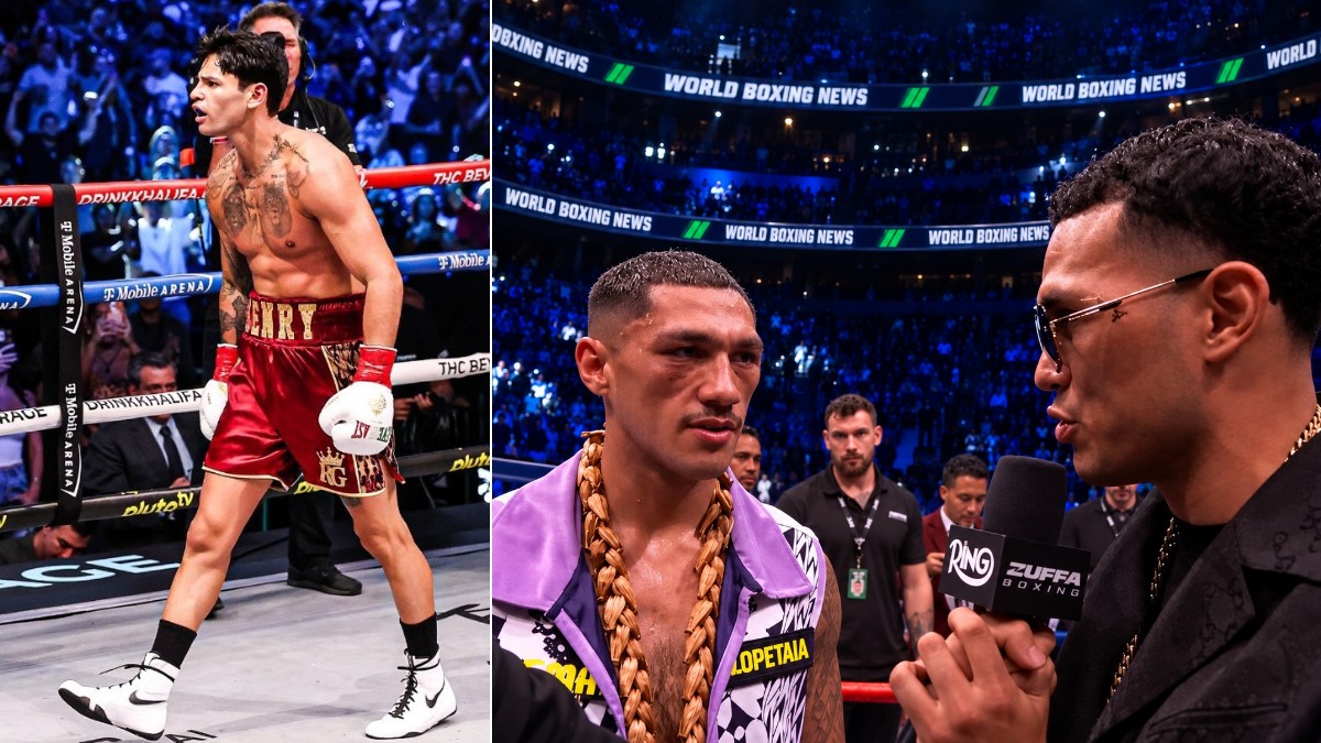 Ryan Garcia alongside David Benavidez and Jai Opetaia as a Cinco de Mayo 2027 double-header is planned