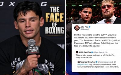 Jake Paul supprime l'affirmation de Ryan Garcia sur le « visage de la poudre blanche »