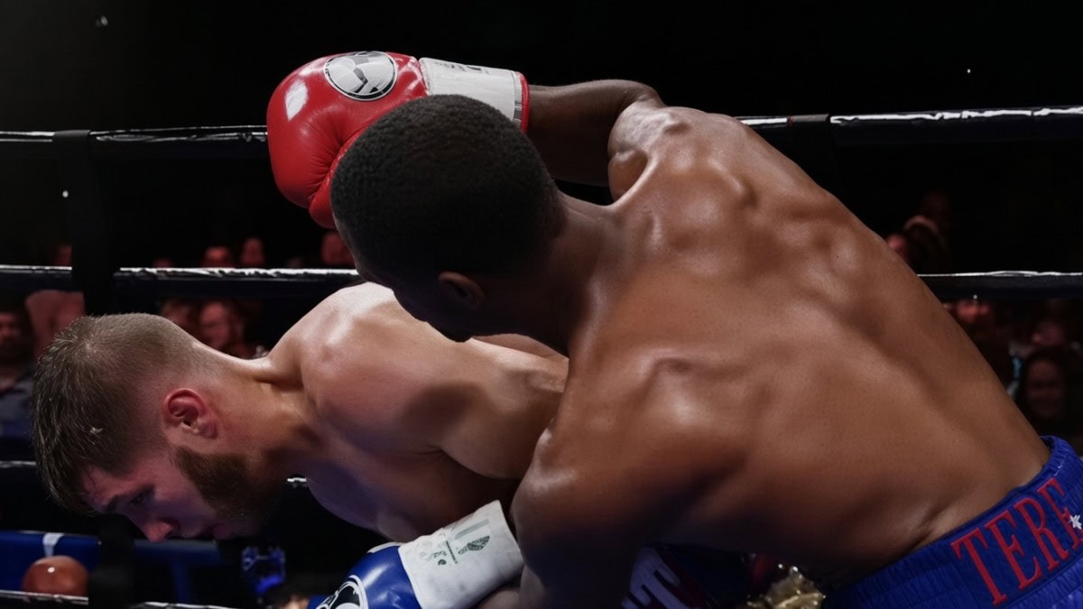 Terrel Williams punches Prichard Colón during their 2015 fight in Virginia