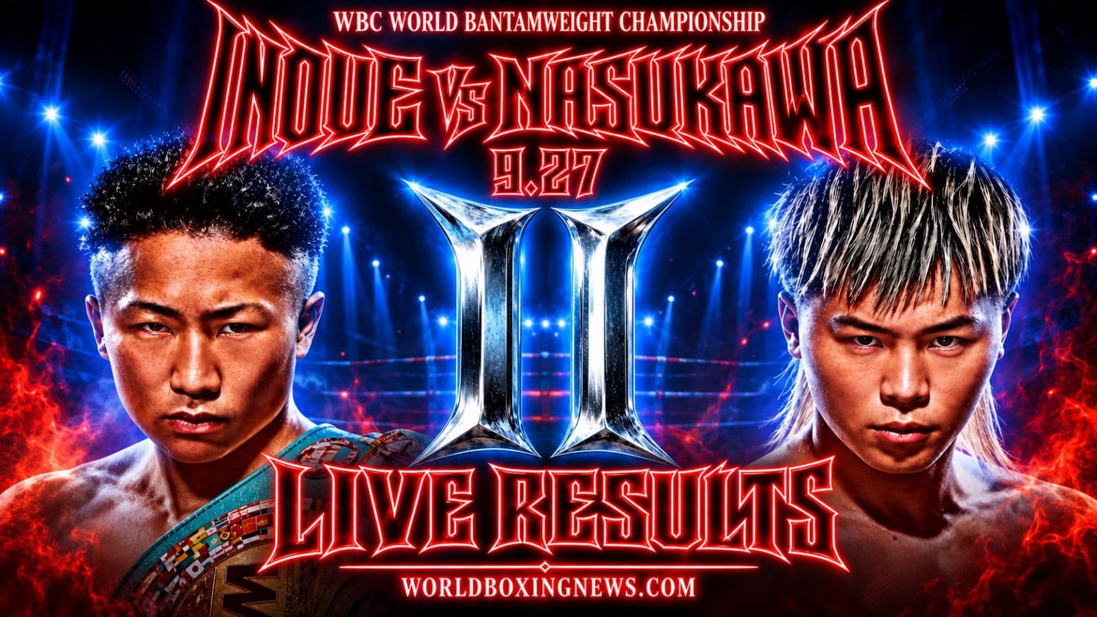 Takuma Inoue vs Tenshin Nasukawa II live results and scorecard from Tokyo