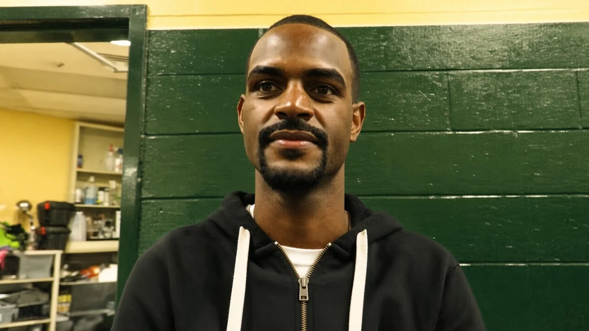 Terrel Williams during a post-fight interview after facing Prichard Colón