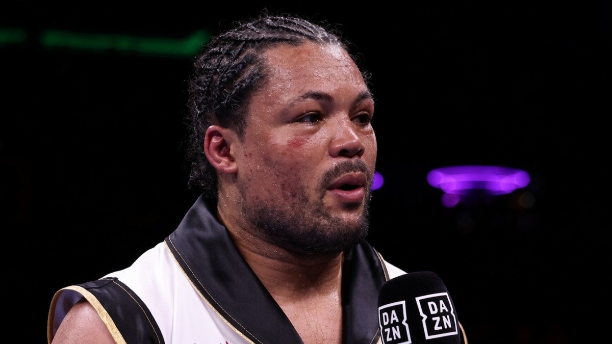 Joe Joyce speaks during a boxing interview amid concerns over his career and revelations about his neurodivergence diagnosis